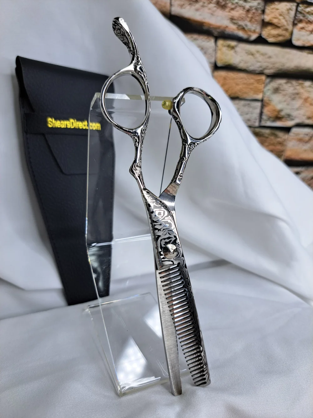 SHEARS DIRECT 30 TOOTH PRECISE TEXTURING THINNING SHEARS ROSE ETCHED